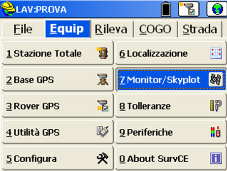 Alla funzione Si giunge dal menù e risulta una delle funzioni più utilizzate del programma perché consente: - di georeferenziare il proprio lavoro in modo da trovarsi su di una proiezione locale