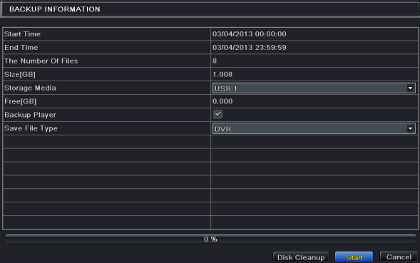 Backup 8 Backup È possibile utilizzare un dispositivo di archiviazione USB (come U-disk, disco rigido rimovibile, masterizzatore di DVD USB) per eseguire il backup.