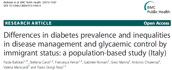 Gli immigrati hanno una prevalenza di diabete maggiore rispetto agli italiani?