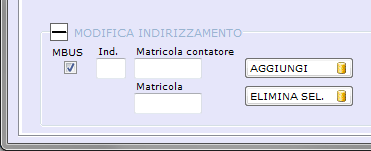 Indirizzamento contacalorie MBus su accentratore.