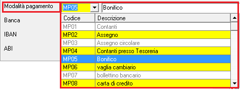 2- Inserimento dati: GESTIONE COMMENTI SU NOTE/FATTURE Le fatture elettroniche prevedono l inserimento dei dati bancari che servono per la regolazione del pagamento della fattura stessa.