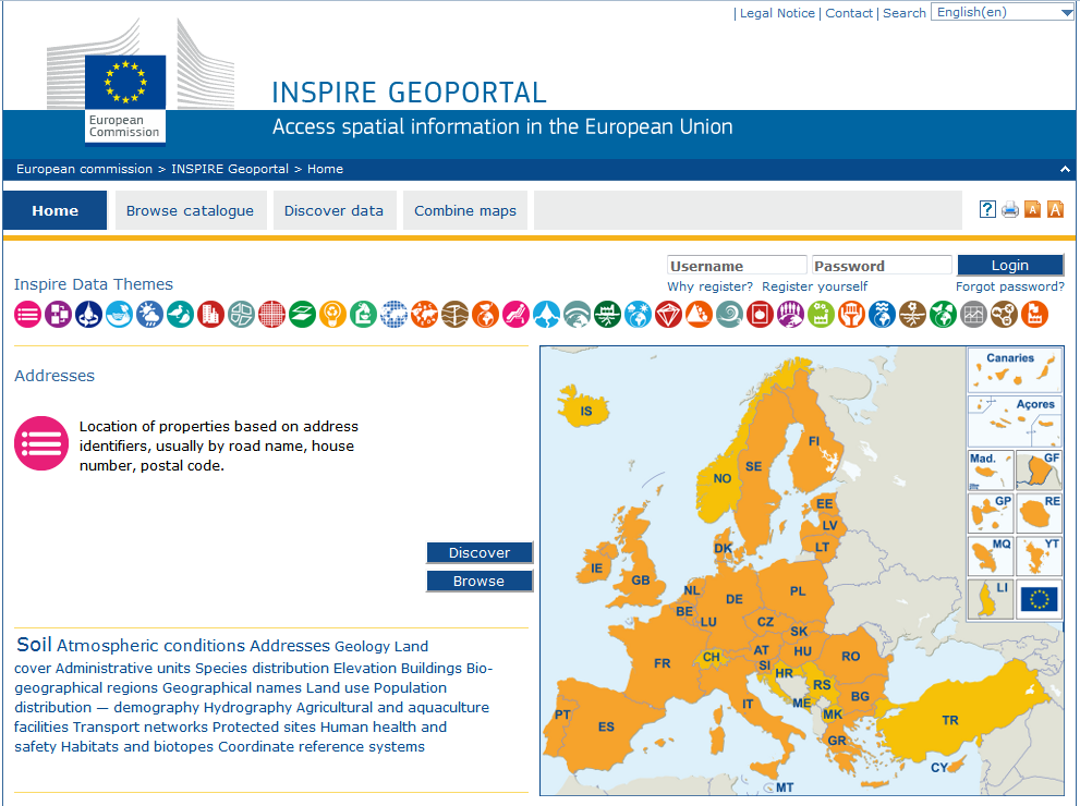 raffinamento iterativo dei set di risultati di ricerca e la combinazione di set di dati transnazionali nelle mappe utente