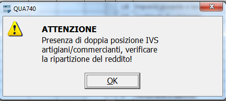 Per quello che riguarda i redditi d impresa, non avendo a disposizione le informazioni circa il criterio di ripartizione, lo stesso viene indicato per l intero importo, sia nella prima che nella