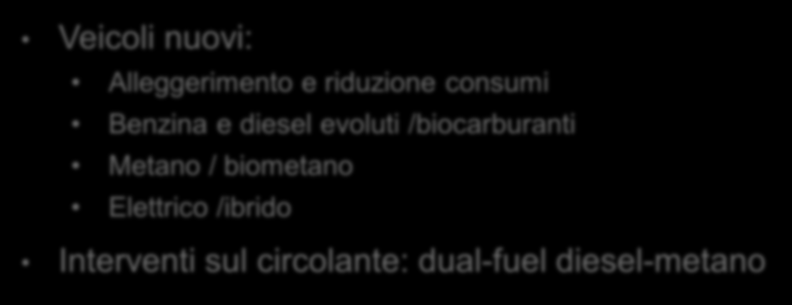 In generale: le sfide e le tecnologie La visione Cseab CLM La riduzione della CO2 gas serra SFIDE 2 La riduzione delle polveri sottili qualità dell aria TECNOLOGIE Veicoli