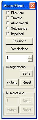 Verifica di strutture in muratura Definizione delle macro-strutture Il calcolo dei valori globali viene realizzato all interno della macrostruttura parete (maschio murario).