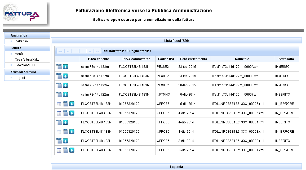 FATTURA ELETTRONICA Esportazione Dopo aver indicato tutti i dati relativi alla fattura per esportare il file.