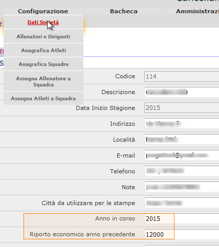 Stampa del Rendiconto Finanziario Si segnala che il documento riporta in stampa, tra le altre, anche le seguenti voci: Si segnala che per numero di soci si intendono le persone inserite come