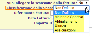 qualificare la voce mediante il campo Classificazione della Spesa : Qualificando la spesa, si ottiene il corretto riparto mostrato con la figura 1.