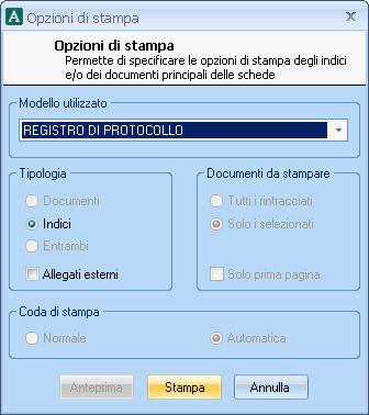 Nuovo motore di reportistica Archiflow 2012 introduce un nuovo sistema di stampe, basato su un nuovo motore di reportistica.