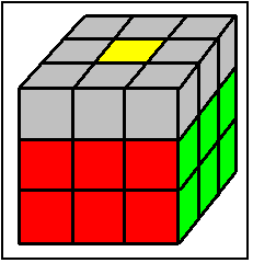 Caso 3- Spostati tutti gli spigoli dal 3 strato al 2, può certamente verificarsi il caso che in uno dei posti sul 2 strato, se ne trovino di sbagliati, o orientati male.