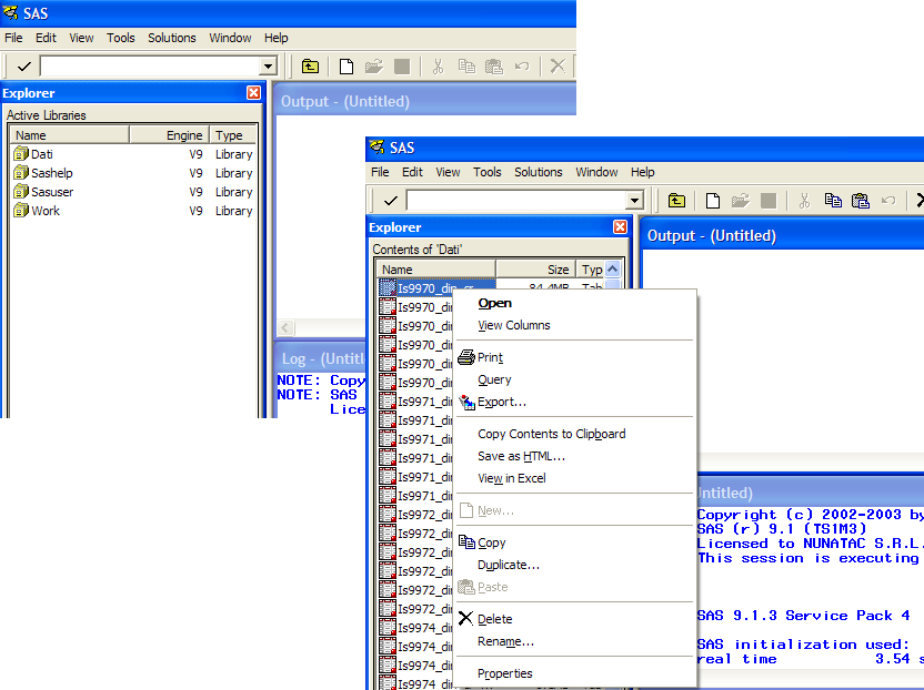 Assegnazione di una libreria (3/3) La finestra Explorer del Display Manager System fornisce la visualizzazione delle librerie (temporanee e