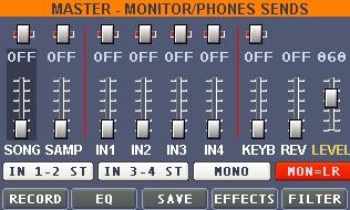 Volume, indipendente, dell arranger Pulsante per mandare in esecuzione l arranger mediante una tastiera MIDI collegata Per selezionare il soundfont da utilizzare, esclusivamente, per la riproduzione