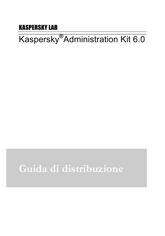 Troverà le risposte a tutte sue domande sul manuale d'uso KAPERSKY ADMINISTRATION KIT 6.