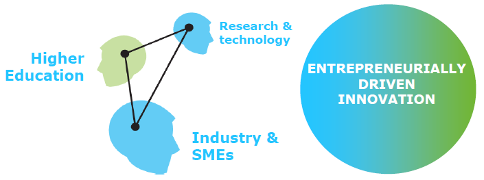 plan con deliverables misurabili Smart funding e alto grado di impegno dei partners (finanziamento max 25% dall EIT) Struttura: Ogni KIC è una rete ed ogni nodo è a