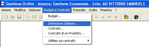 4. Creazione di un contratto di fornitura La creazione di una nuova fornitura è possibile solo dopo aver registrato il contratto di riferimento.