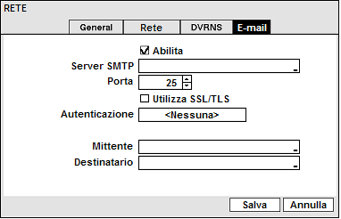 Videoregistratore digitale art. 49186-49188 Utilizzare il servizio nomi DVR: Selezionare la casella per abilitare il servizio DVRNS.