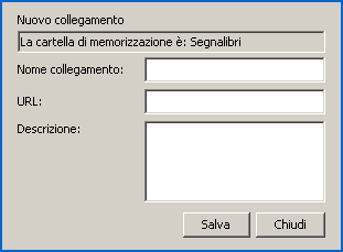 Pag. 224 schermata dove il Magistrato potrà inserire il Nome, la URL e la Descrizione del collegamento che si desidera impostare (vedifigura 180 - Nuovo Collegamento): Figura 180