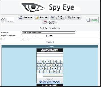 SpyEye: concorrente di Zeus Anno 2010 Nome file Caratteristiche Target Cleansweep.