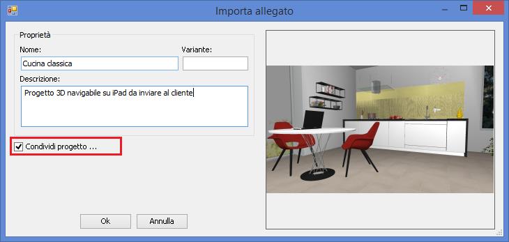 Nuova procedura di condivisione dei progetti su DomuS3D 360 La condivisione dei progetti sull App DomuS3D 360 (visualizzatore di progetti DomuS3D, immagini, cataloghi,, disponibile gratuitamente per
