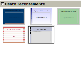 Scelta di una Pagina Master Suggerimento OOo definisce la Pagina Master come la diapositiva master per la presentazione.