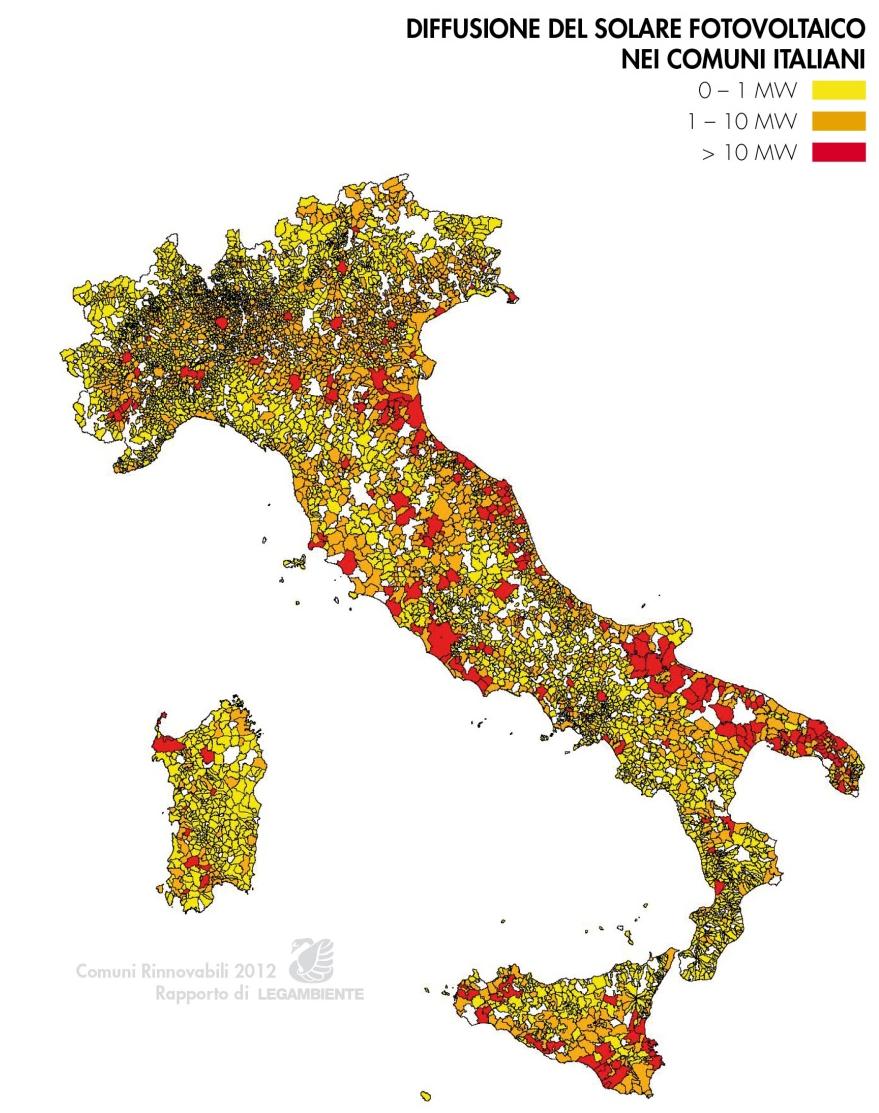 708 per una potenza complessiva installata di 12.