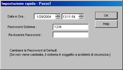 3.2 Programmazione PC 4. Fare clic su "Connetti" "USB" della barra dei menu. 5. Digitare la password di sistema per l'installazione (predefinito: 1234) e fare clic su [OK] per accedere. 6.