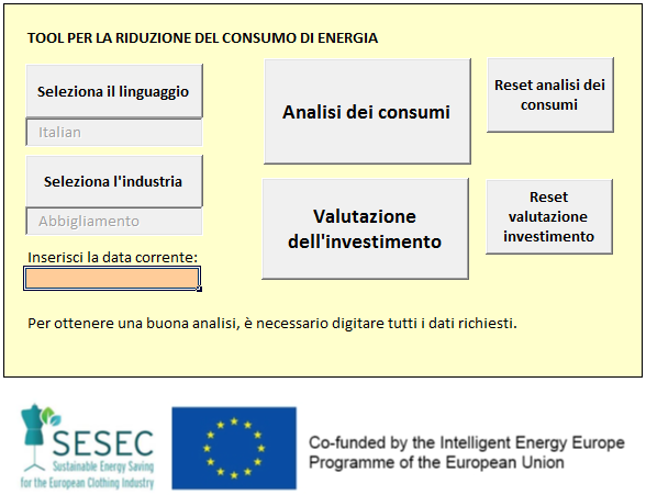 Valutazione dell Investimento Il tool SAT consente anche la valutazione degli investimenti.