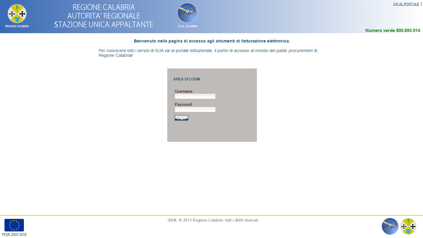 Pagina di login Cliccando sul pulsante giallo Accedi al servizio si verrà diretti sulla pagina di login, in cui ciascun utente potrà effettuare l accesso utilizzando le credenziali del proprio