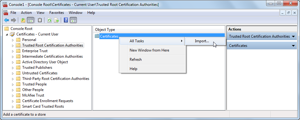 Capitolo 2: Prima installazione di HP Insight Remote Support 2. Nella finestra di dialogo Certificate, fare clic sulla scheda Dettagli e selezionare Copia su file.