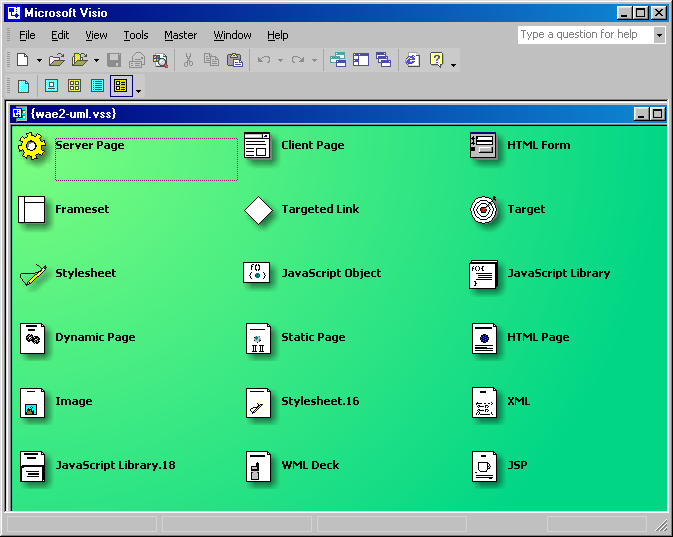 Visio Stencils 10 Master 4 in Web Technology V Edizione 2008/09 Henry Muccini: UML for Web Applications Rational Rose» IBM Rational Rose include gli