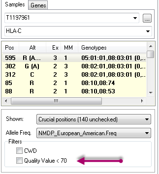 In questo modo verranno filtrati i picchi di qualità eccellente, che SBTengine indica con una sicurezza del 100%.