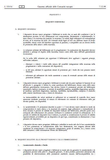 XII Congresso Nazionale AIOS Riccione 11-13 Ottobre 2012 Direttive Nuovo Approccio Per ciascun prodotto sono definiti i requisiti