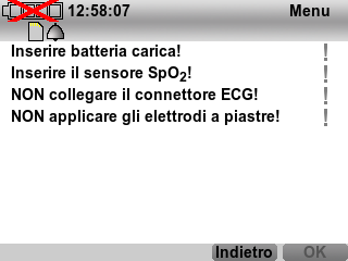 Controllo funzionale 6. Selezionare la voce del menu Avvio del controllo funzionale.