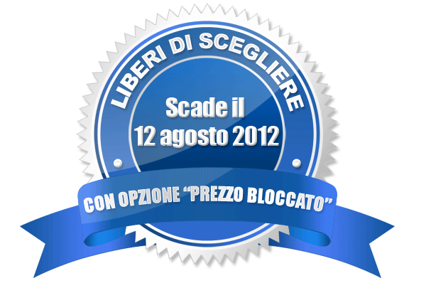 Liberi di Scegliere è la speciale promozione LivelloCasa che scade il 12 agosto 2012 Libero di scegliere il TUO livello di visibilità: Solo Portale Premium oppure Premium GOLD che fornirà le APP alla