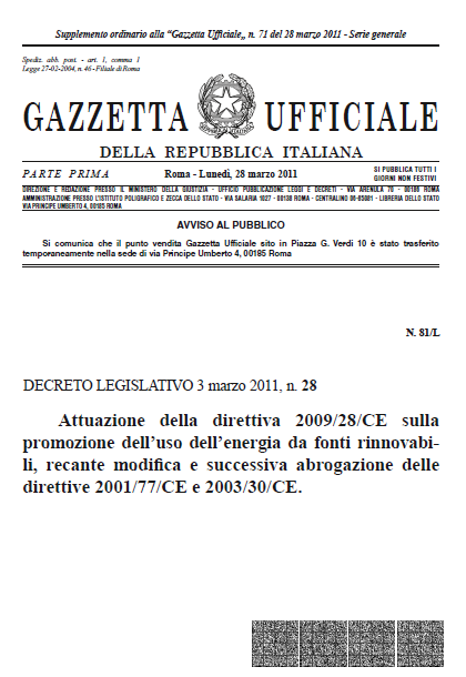 LA TERMINOLOGIA UFFICIALE Biomassa La frazione biodegradabile dei prodotti, rifiuti e residui di origine biologica provenienti dall agricoltura (comprendente sostanze vegetali e animali), dalla