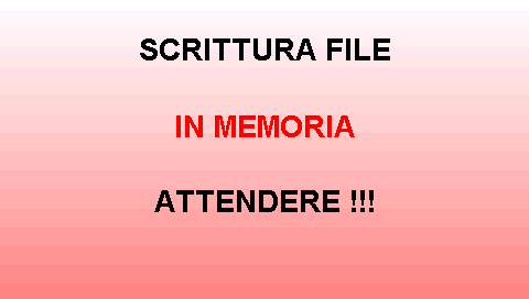 Per aprire la cartella selezionata, premere OK. A display appare: LETTURA CARTELLA SELEZIONATA: ATTENDERE.