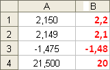 Funzione ARROTONDA ARROTONDA(num;num_cifre) Arrotonda un numero a un numero specificato di cifre. Num è il numero che si desidera arrotondare.