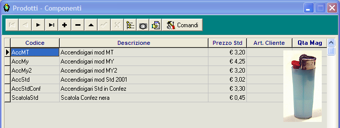 1 - Gestione delle anagrafiche degli operai. 2 - Gestione della Anagrafiche dei Clienti.