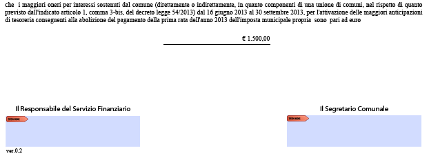 Al click sul bottone SI, il documento non sarà più modificabile, scomparirà il bottone CONFERMA e contestualmente compariranno le caselle (campi Firma) in cui apporre le firme digitali dei