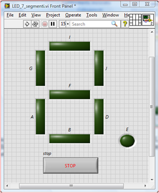 3.5 Pannello frontale LabVIEW Per facilitarne l uso, l interfaccia utente (figura 3.