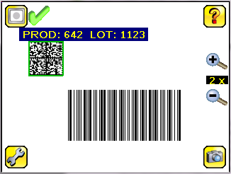 2. Selezionare Menu principale > Ispezione > Comparazione dati > Configura dati, quindi fare clic su Mostra ultimo dato letto. 3. Fare clic su Sì.