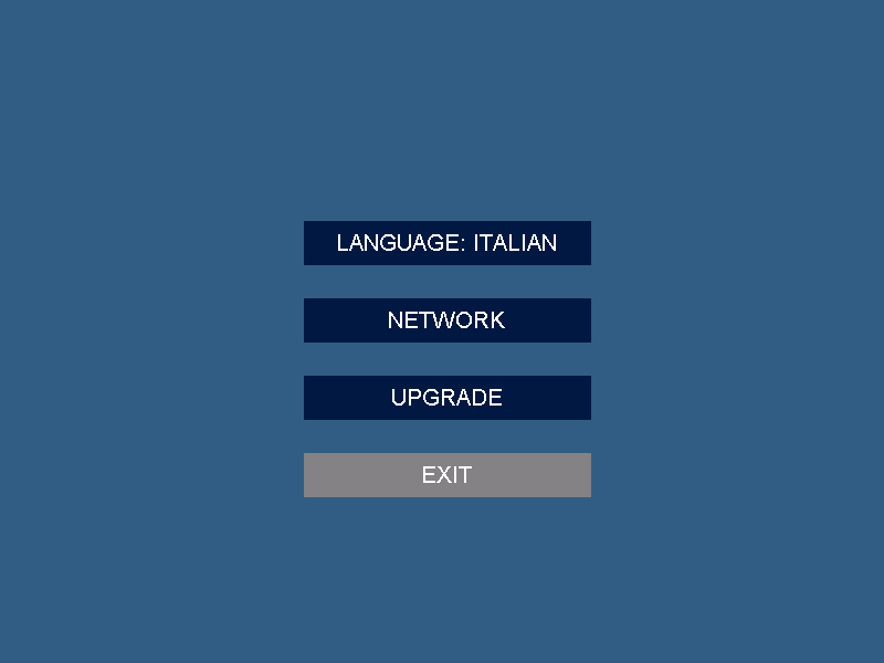 17 Descrizione del software Menu iniziale. Nella schermata iniziale (Fig.8) del software di VENUS Modular System è possibile selezionare la tecnologia in uso. Fig.