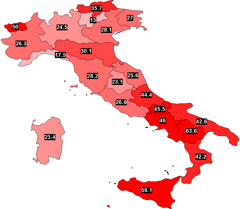 Confronto Opposizioni 2013 vs 2014* Anno 2013: 29,6 % Anno 2014: