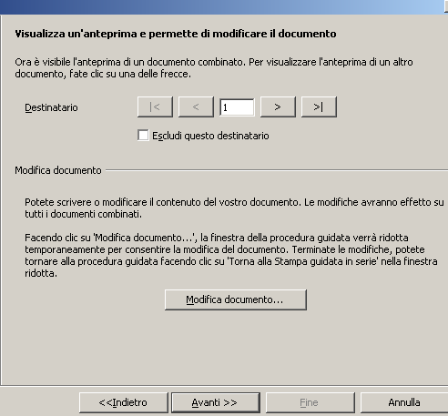 Lo scorrimento Opzioni disponibili quando si abilita la funzione di CONTORNO 10/11/2008