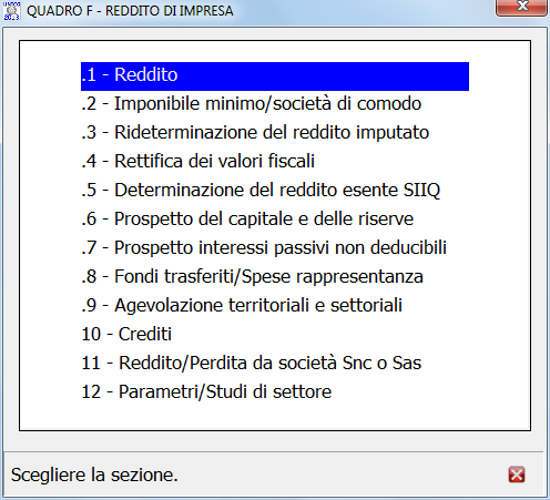 I valori nei campi Altre ritenute e Altre detrazioni possono essere inseriti solo dalla videata in commento, mentre gli altri dati possono essere inseriti da ulteriori gestioni del quadro RF e