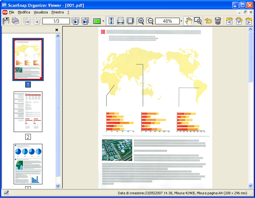 3.6. ScanSnap Organizer ScanSnap Organizer è un applicazione software che rende in miniatura le immagini di file (per esempio in PDF e JPEG), così da poterle organizzare in modo più facile.