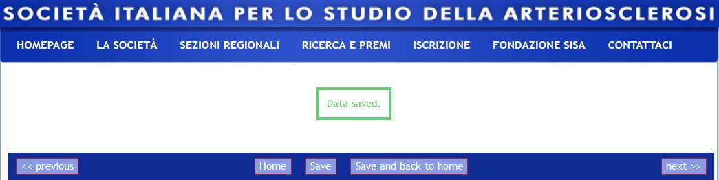 In alcune caselle di inserimento dati è presente la barra dell editor di testo contenente alcuni semplici comandi di formattazione (i principali: riferiti al testo grassetto, corsivo, sottolineato e