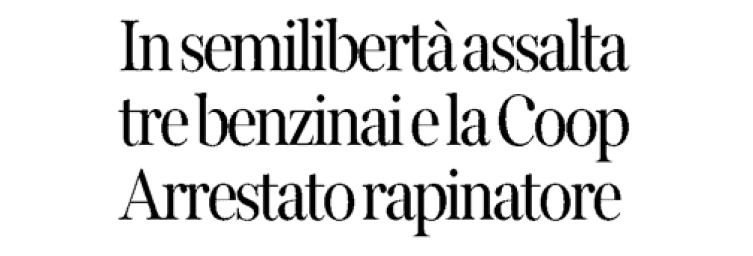 Gli esercenti degli impianti di distribuzione subiscono fenomeni ben più gravi: le RAPINE In 6 mesi 30 articoli su rapine e 20 articoli su