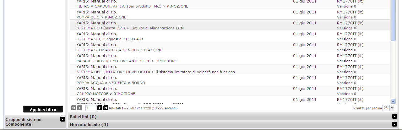 TD3- Ricerca delle informazioni Quando si effettua una ricerca a livello di soggetto (Sistema)