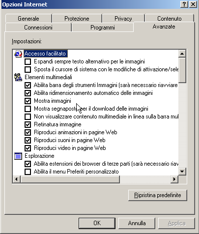 Visualizzare le Immagini Reti informatiche ed internet Le immagini possono rallentare il caricamento di una